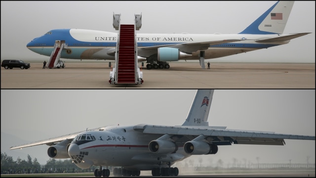 Air Force One dan AirIlyushin Il-76 (Foto: AFP)