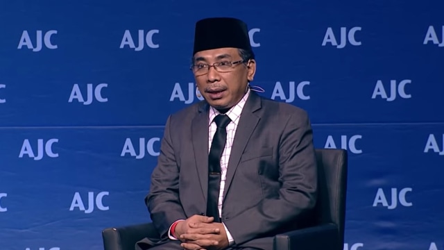 Gus Yahya di Israel (Foto: Youtube/AJCGlobal)