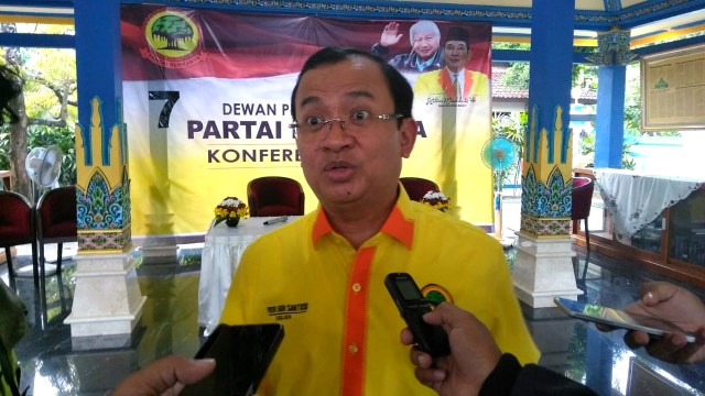 Sekjen Partai Berkarya Priyo Budi Santoso. (Foto: Panji/kumparan)