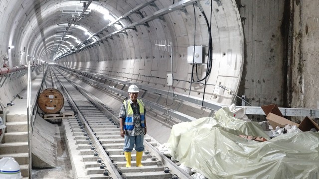 94,19% Progres Stasiun MRT Senayan (Foto: Helmi Afandi/Kumparan)