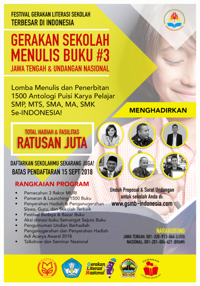 Program Penerbitan Buku Untuk Siswa dan Gerakan Literasi Sekolah Terbesar di Indonesia