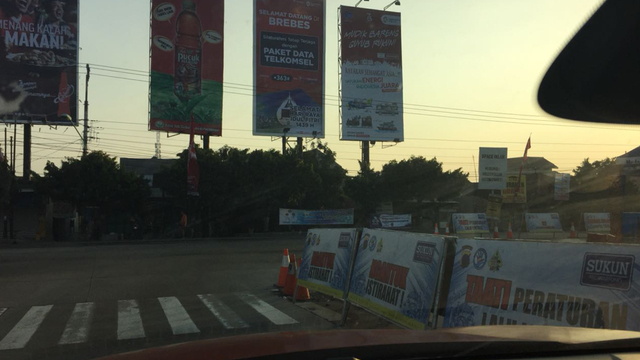 Suasana lengang di Brebes Exit Tol (Brexit) Foto: Diah Harni/kumparan