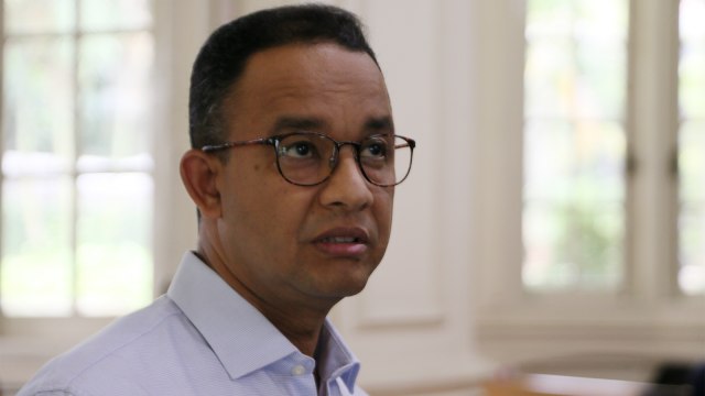 Anies Baswedan saat berkunjung ke Kumparan. (Foto: Aditia Noviansyah/kumparan)