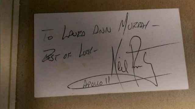 Tulisan tangan Neil Armstrong. (Foto: U.S. District Court Kansas)