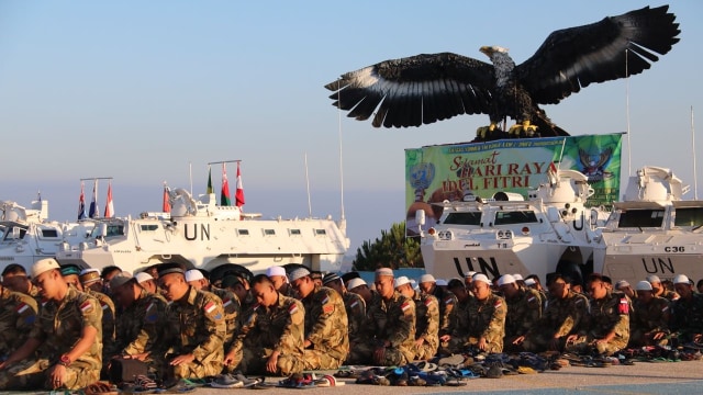 Pasukan Perdamaian Indobatt di Lebanon Selatan (Foto: Dok. Puspen TNI )