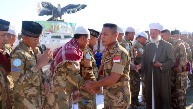 Pasukan Perdamaian Indobatt di Lebanon Selatan (Foto: Dok. Puspen TNI )