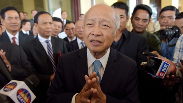 Pangeran Kamboja Norodom Ranariddh (Foto: AFP/Tang Chhin Sothy)
