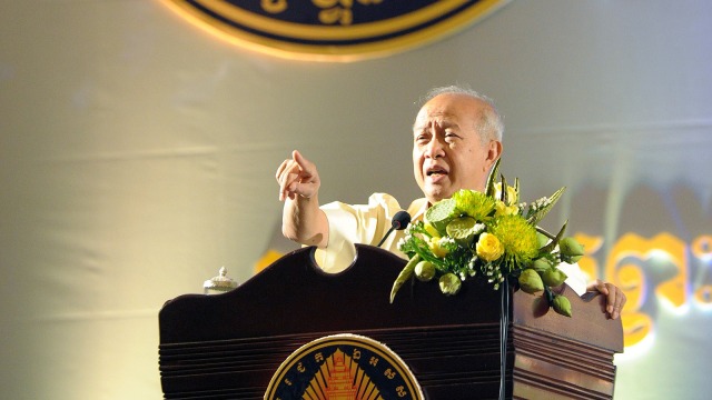 Pangeran Kamboja Norodom Ranariddh (Foto: AFP/Tang Chhin Sothy)
