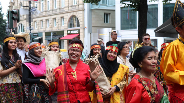Multikultural Indonesia Semarakkan Kota Frankfurt (Foto: Dok. KJRI Frankfurt)