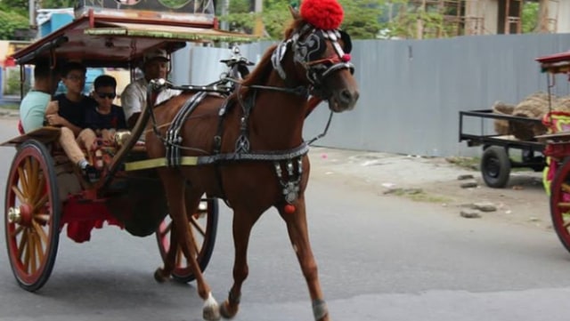 Libur Lebaran, Wisata Bendi Diminati Jadi Favorit di Pantai Padang