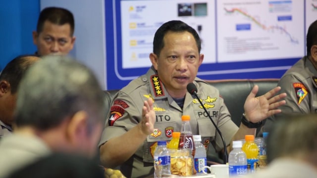 Kapolri tinjau Pos Pelayanan Terpadu Cikopo (Foto: Dok. Mabes Polri)