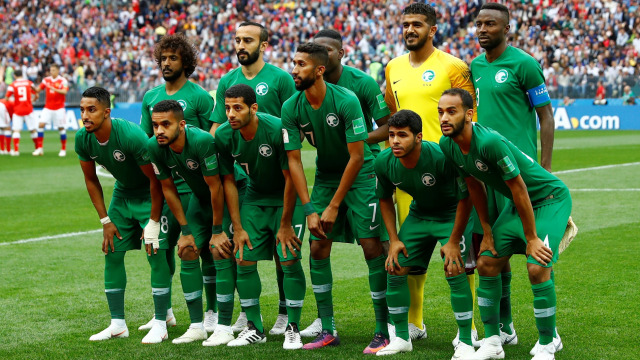 Timnas Arab Saudi. Foto: REUTERS/Kai Pfaffenbach