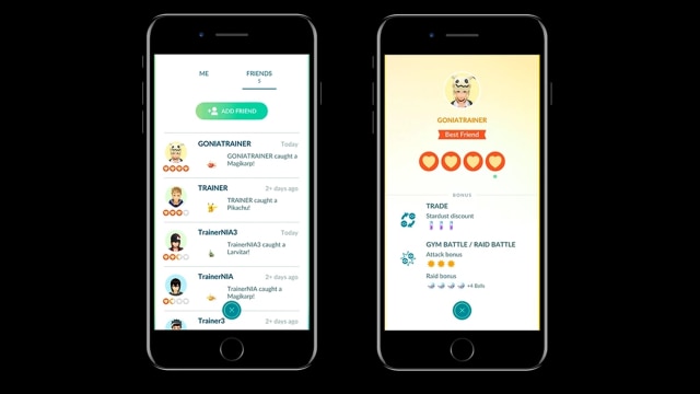 Fitur Trading dan Friends di Pokemon Go. (Foto: Pokemon Go)