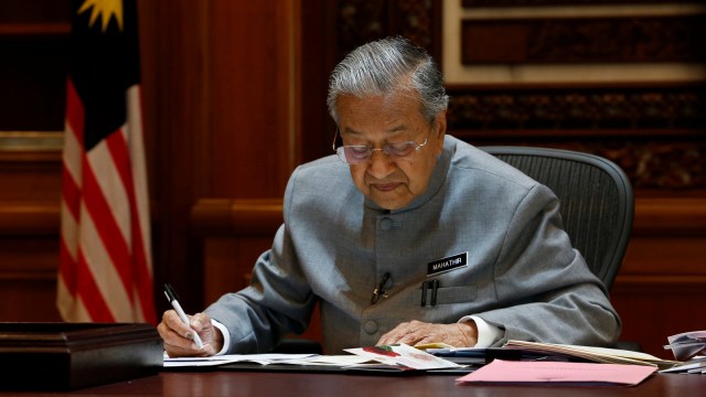 Perdana Menteri Malaysia Mahathir Mohamad. (Foto: REUTERS/Lai Seng Sin)