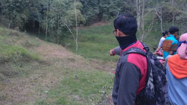 Lokasi kecelakaan Jeep wisata Merapi  (Foto: Arfiansyah Panji/kumparan)