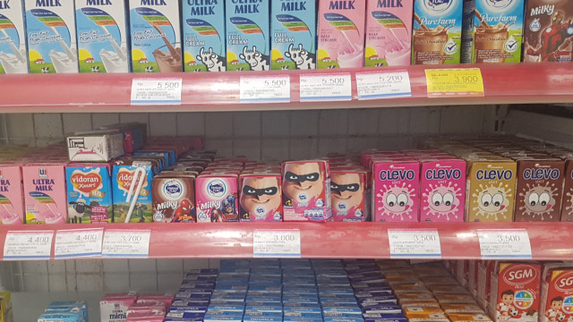Jajanan Minimarket - Susu UHT (Foto: Imesh)