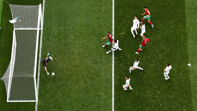 Portugal vs Maroko (Foto: Carl Recine/Reuters)