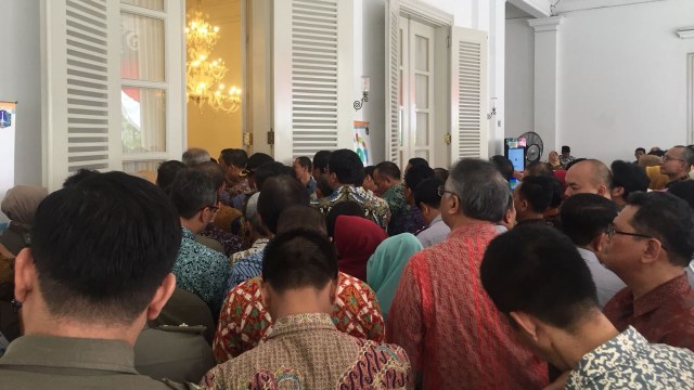 Suasana Halal Bil Halal di Balai Kota (Foto: Mirsan Simamora/kumparan)