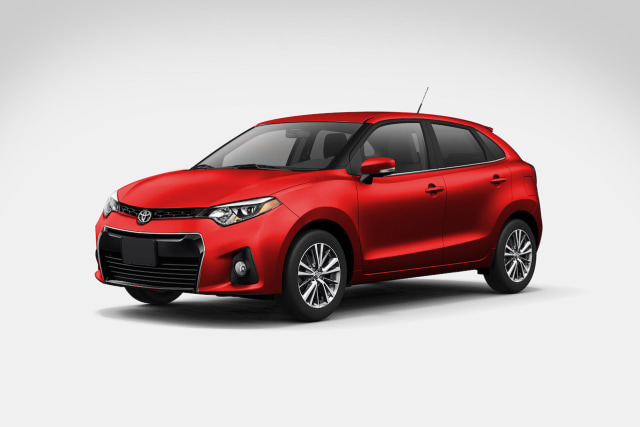 Olah grafis Suzuki Baleno berlogo Toyota (Foto: dok. Indianautosblog)