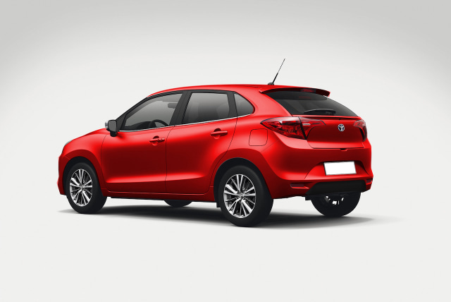 Olah grafis Suzuki Baleno berlogo Toyota (Foto: dok. Indianautosblog)