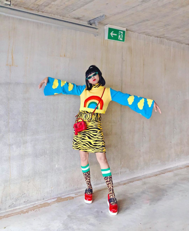 Motif loreng bisa jadi alternatif 'menantang'. (Foto: Dok. Diana Rikasari )