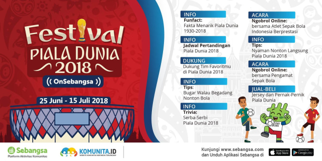 Rayakan Meriahnya Festival Piala Dunia 2018 di Sebangsa 