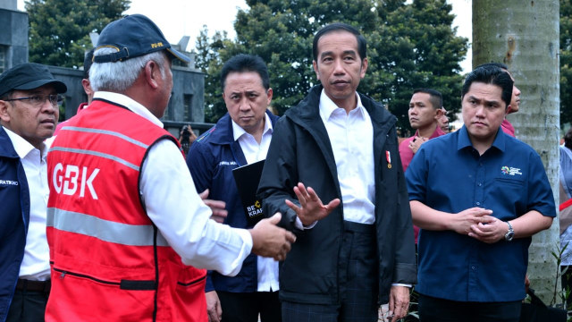 Jokowi tinjau venue Asian Games (Foto: Dok. Biro Setpres)