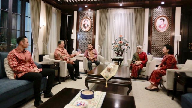 Silaturahmi JK dengan SBY di kediaman SBY (Foto: Dok. Tim Media Demokrat)