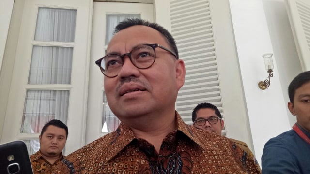 Sudirman Said kunjungi Anies di Balai Kota. (Foto: Nabilla Fatiara/kumparan)