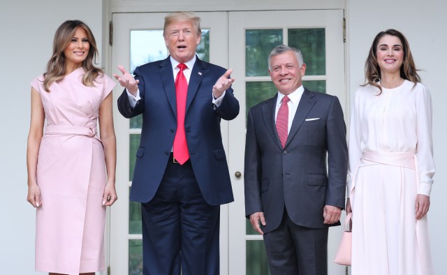 Raja Abdullah II & Ratu Rania di Amerika Serikat (Foto: REUTERS/Jonathan Ernst)