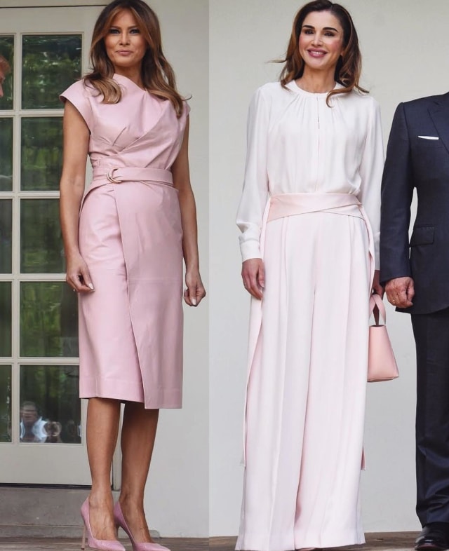 Ratu Rania & Melania Trump (Foto: Dok. The Catwalk Italia)