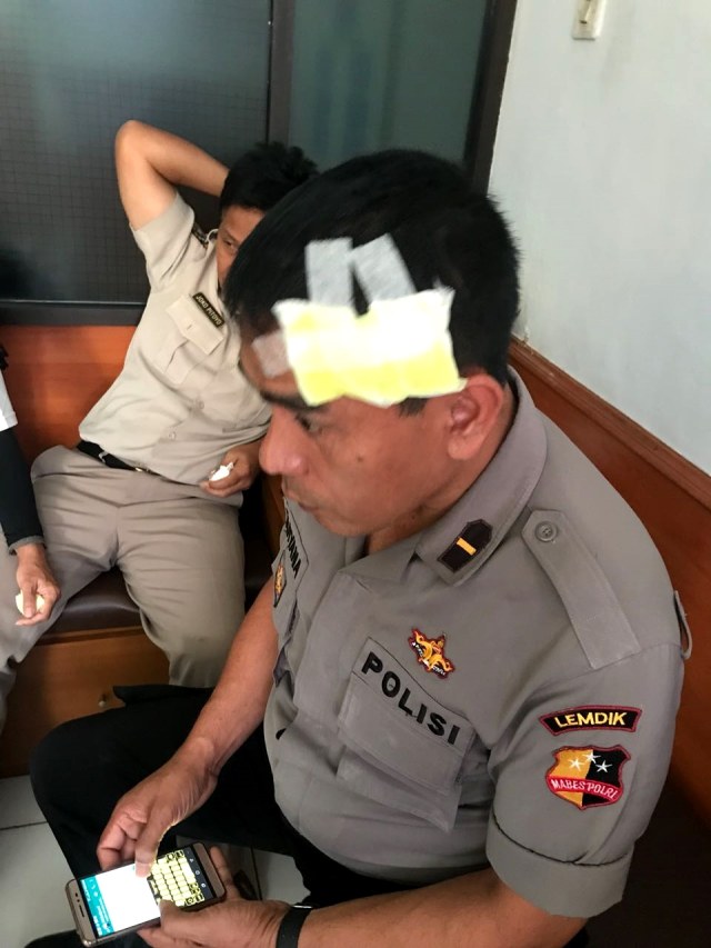 Polisi dianiaya atasannya. (Foto: Dok. Istimewa)