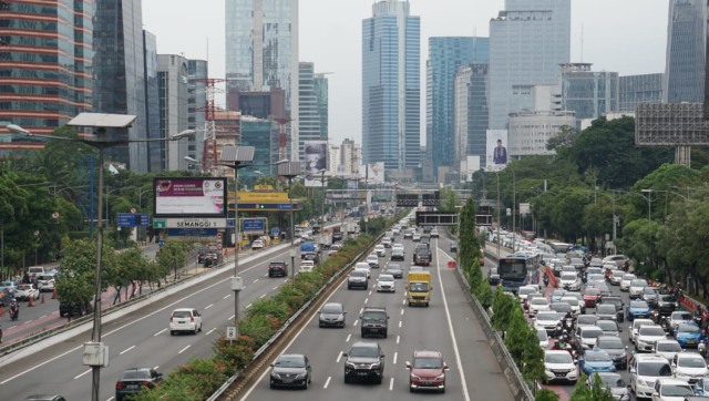 Suasana di Tol Dalam Kota, Semanggi. (Foto: Helmi Afandi Abdullah/kumparan)