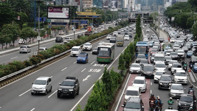 Suasana di Tol Dalam Kota, Semanggi. Foto: Helmi Afandi Abdullah/kumparan