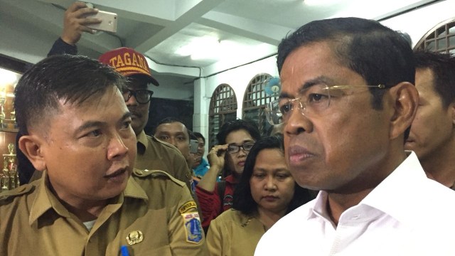 Mensos Idrus Marham di Tanah Tinggi. (Foto: Yuana Fatwalloh/kumparan)