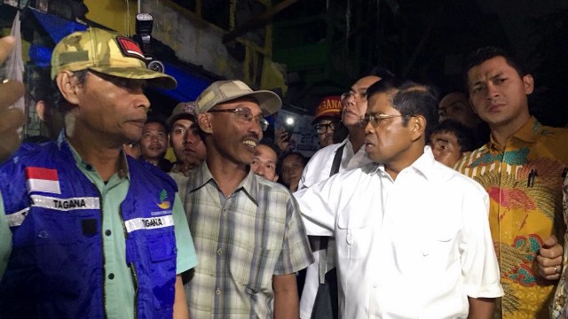 Mensos Idrus Marham di Tanah Tinggi. (Foto: Yuana Fatwalloh/kumparan)