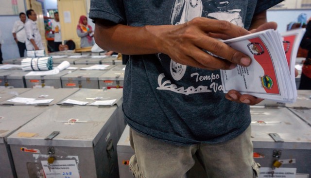 Ilustrasi Surat Suara (Foto: Antara/Harviyan Perdana Putra)