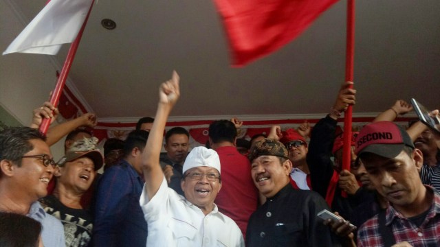 Paslon Koster-Ace ditemui usai quick count. (Foto: Cisilia Agustina Siahaan/kumparan)