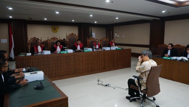 Anang Sugiana usai menjalani sidang tuntutan. (Foto: Nugroho Sejati/kumparan)