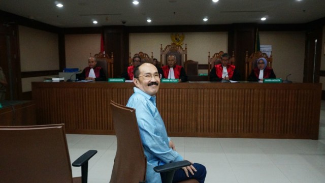 Sidang Fredrich Yunadi di Pengadilan Tipikor (Foto: Nugroho Sejati/kumparan)