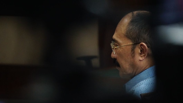 Fredrich Yunadi usai menjalani persidangan (Foto: Nugroho Sejati/kumparan)