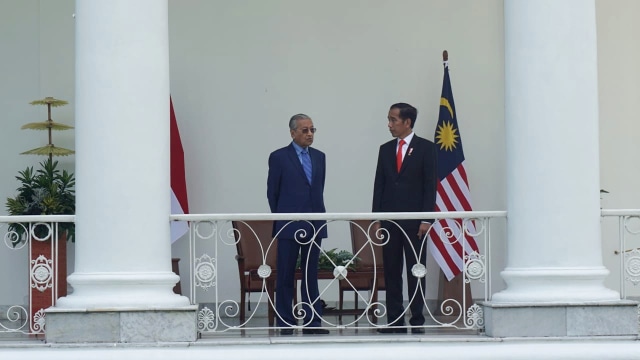PM Malaysia Mahathir Mohamad dan Jokowi. (Foto: Yudhistira Amran Saleh/kumparan)