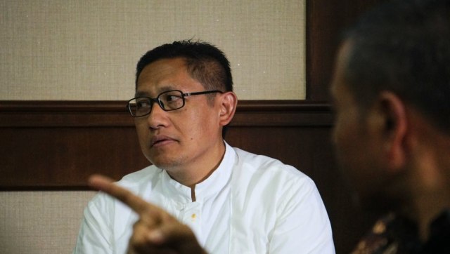 Anas Urbaningrum di Pengadilan Tipikor Foto: Nugroho Sejati/kumparan