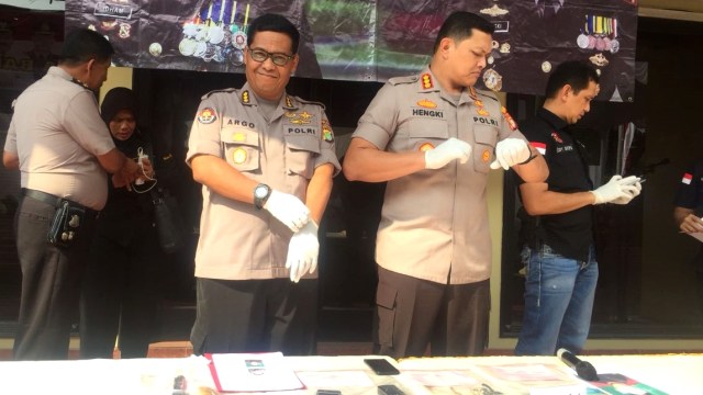 Rilis kasus penjambretan Ditjen PUPR. (Foto: Andreas Ricky/kumparan)