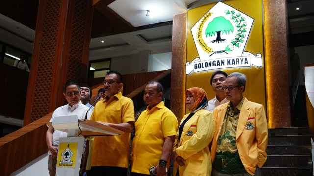 Konpers DPP Partai Golkar Pilkada Serentak 2018. (Foto: Jamal Ramadhan/kumparan)