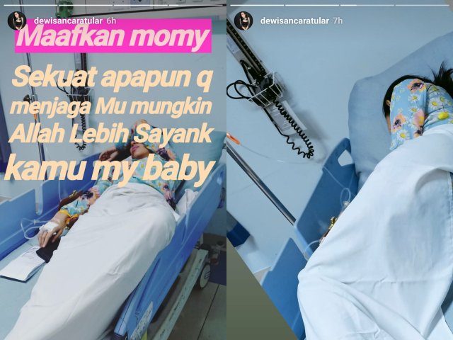 Dewi Sanca Keguguran (Foto: Screenshot IG Story @dewisancaratular)