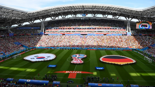 Korsel vs Jerman di Kazan Arena. (Foto: Reuter/Dylan Martinez)