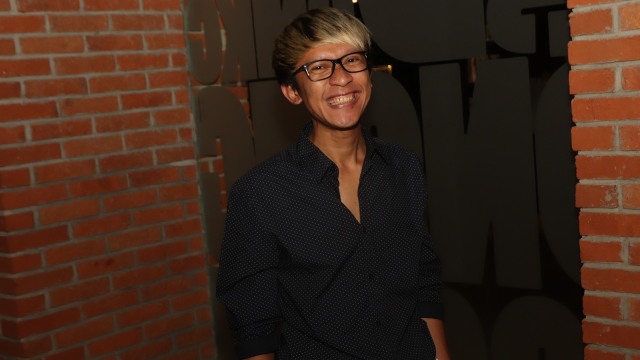 Komedian sekaligus pemain film Aming (Foto: Munady)