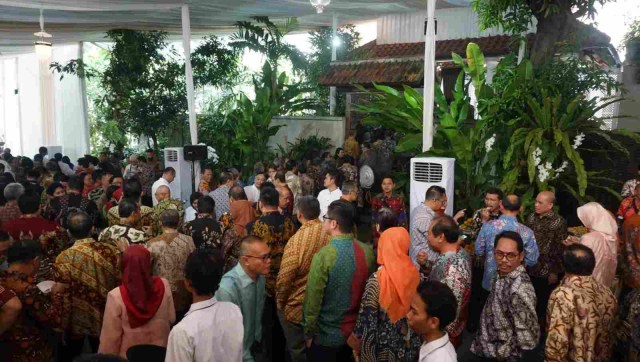 Halalbihalal di kediaman Rini Soemarno. (Foto: Irfan Adi Saputra/kumparan)