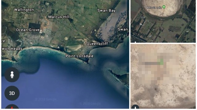 Lokasi munculnya gambar penis di Google Maps. (Foto: Google Maps)